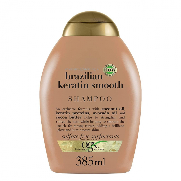 Ogx Brazilian Keratin Smooth Shampoo Queratina Brasileira