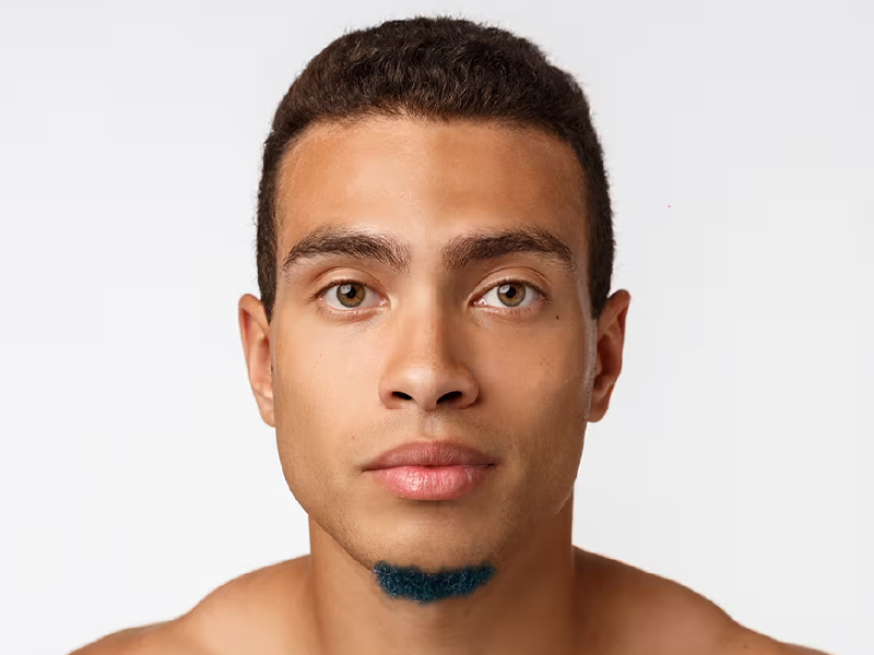 homem com barba estilo barbicha