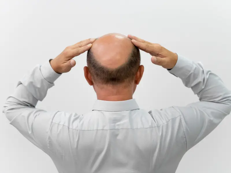 Alopecia em homem - queda de cabelo
