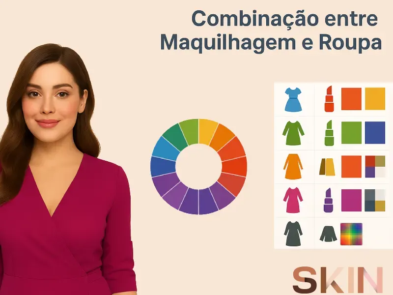 como combinar a roupa com a maquilhagem