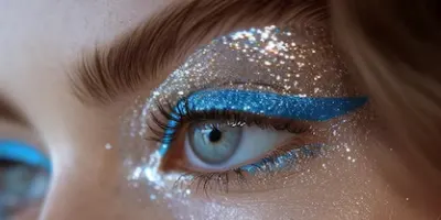 maquilhagem com tons metálicos