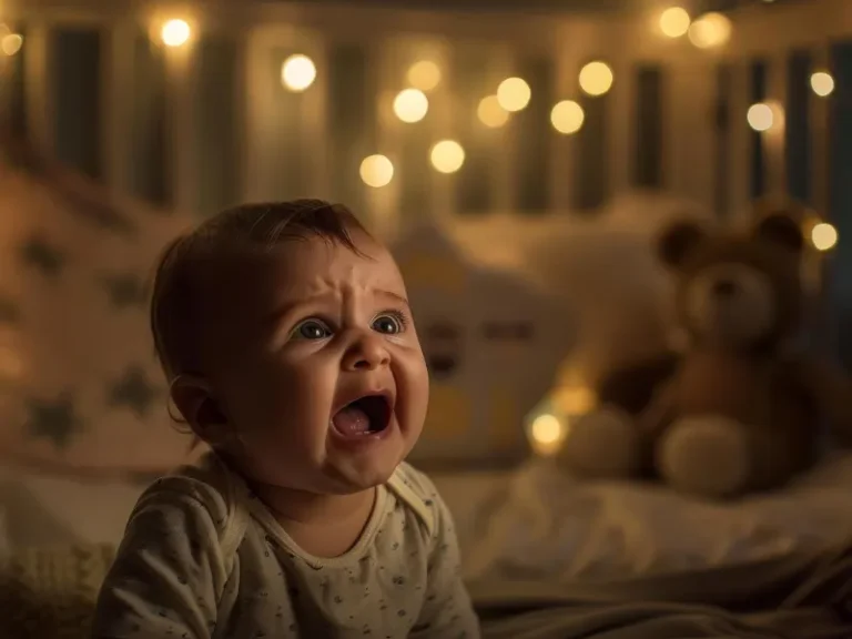 bebé a chorar durante a noite