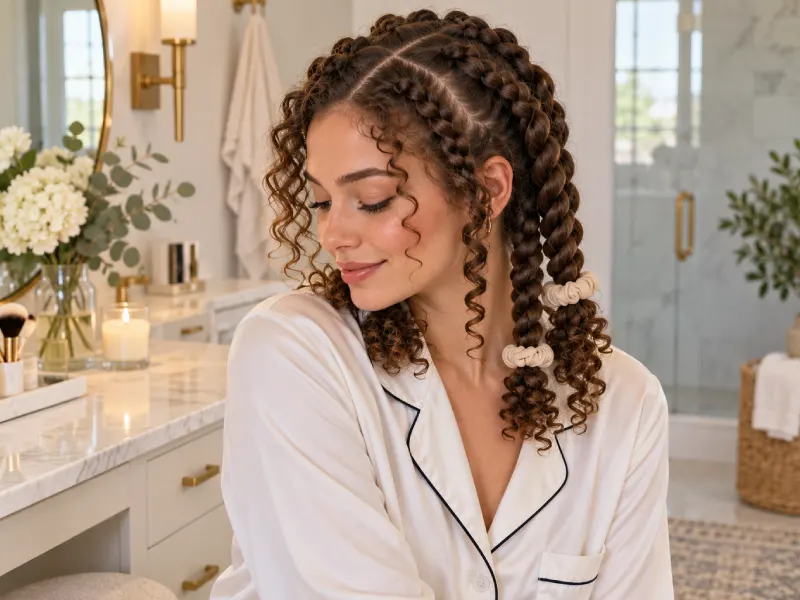 penteado twist para dormir